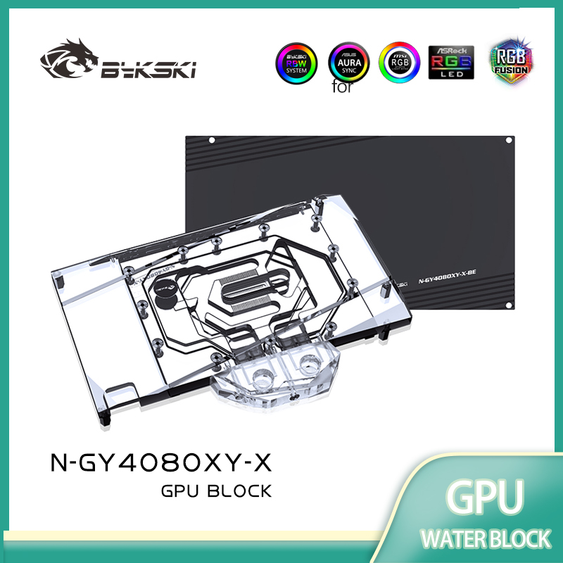 Bykski N-GY4080XY-X GPU Block  - đánh giá và giá Rtx 4080 Water Cooling Block